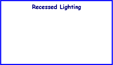 Text Box: Recessed Lighting